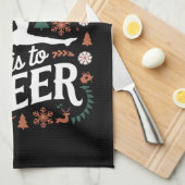 Oh, was für ein Spaß es ist, scheußlich fröhliche  Geschirrtuch (Viertel Falte)