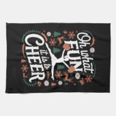 Oh, was für ein Spaß es ist, scheußlich fröhliche  Geschirrtuch (Horizontal)