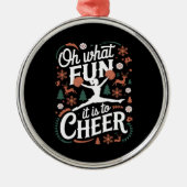 Oh, was für ein Spaß es ist, scheußlich fröhliche Ornament Aus Metall (Vorne)