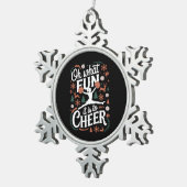 Oh, was für ein Spaß es ist, scheußlich fröhliche Schneeflocken Zinn-Ornament (Rechts)