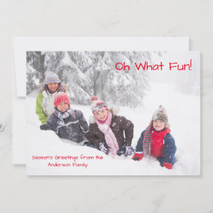 Oh Was Für Ein Spaß Foto Rote Punkte - Weihnachtsk Feiertagskarte