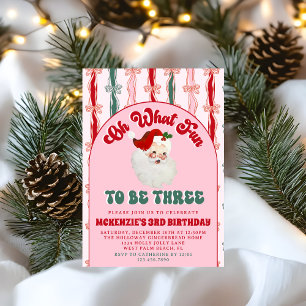 Oh Was Für Ein Spaß Rosa Weihnachtsmann Weihnachte Einladung