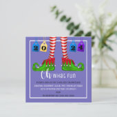 Oh, was für ein Spaß Weihnachten Party Einladung (Stehend Vorderseite)