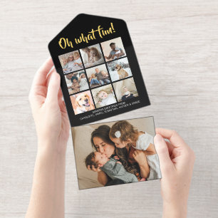 Oh, was für ein Spaß Weihnachten Personalisiert 10 All-in-One-Einladung