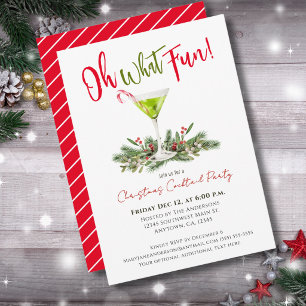 Oh Was Für Ein Spaß Weihnachts Cocktail Martini Pa Einladung