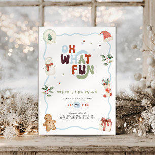 Oh was für ein Spaß Weihnachts-Einladung zum 1. Ge Einladung