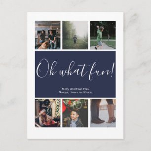 Oh was für ein Spaß Weihnachtsferien Personalized  Postkarte