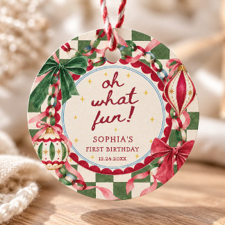 Oh Was Für Ein Spaß Weihnachtsgeburtstag Geschenkanhänger