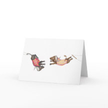 Oh, was für ein Zirkus! Büffel-Trapezartisten Kart