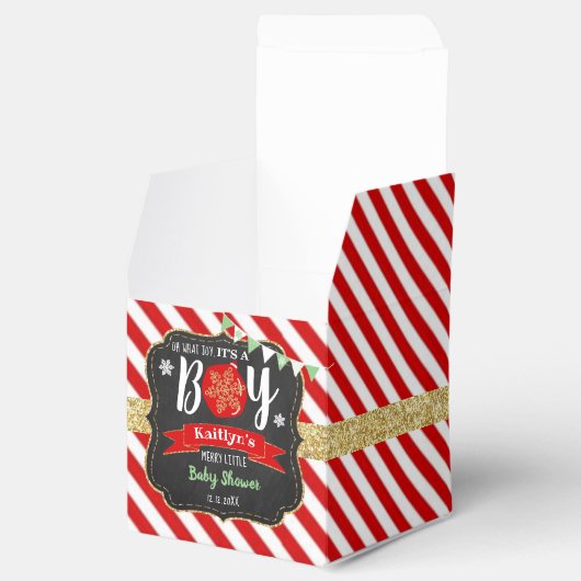 "Oh, was für eine Freude, das ist ein Junge!" Weih Geschenkschachtel (Geöffnet)