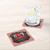 "Oh, was für eine Freude, das ist ein Junge!" Weih Rechteckiger Pappuntersetzer (Vor Ort)