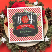 "Oh, was für eine Freude, das ist ein Junge!" Weih Serviette