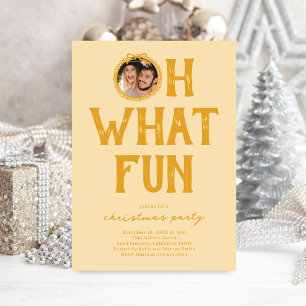 Oh, was für eine lustige Foto-Weihnachtsfeier Einladung