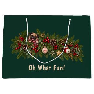 Oh Was Für Eine Lustige Pug-Weihnachtsgeschenktüte Große Geschenktüte
