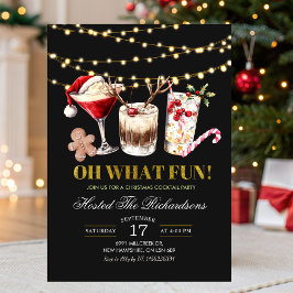 Oh Was Für Eine Lustige Weihnachts-Cocktail-Party Einladung