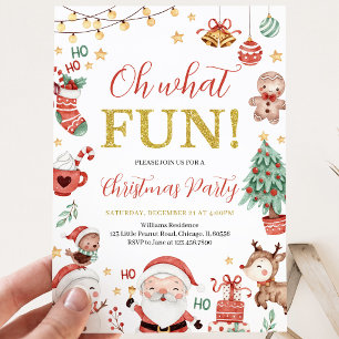 Oh Was Für Eine Lustige Weihnachtsfeier Einladung