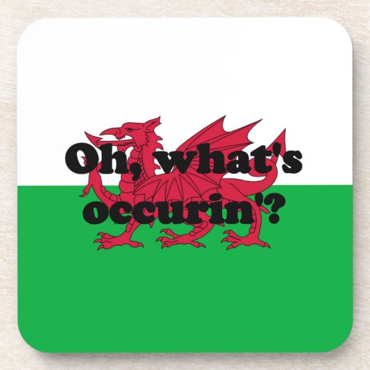 "Oh, was ist denn da?" Getränkeuntersetzer (Vorderseite)