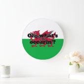 "Oh, was ist denn da?" Große Wanduhr (Zuhause)