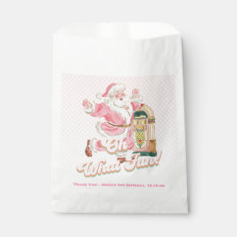 Oh, was lustig-rosa Retro Weihnachtsmann Geburtsta Geschenktütchen