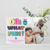 Oh, was lustige Briefe Foto Weihnachten (Stehend Vorderseite)