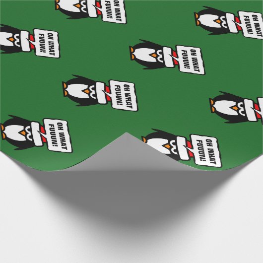 Oh, was lustiges sarkastisches Weihnachtspapier Geschenkpapier (Ecke)