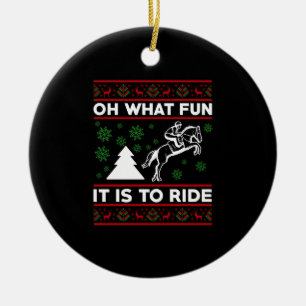 Oh, was macht es für einen Spaß, auf einem hässlic Keramik Ornament