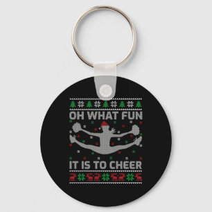 Oh, was macht es für Spaß, hässliches Cheerleading Schlüsselanhänger