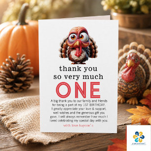 Oh, was macht Spaß Karikaturen Türkei 1. Geburtsta Dankeskarte