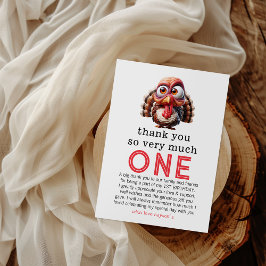 Oh, was macht Spaß Karikaturen Türkei 1. Geburtsta Dankeskarte