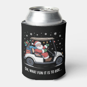 Oh was macht Spaß, wenn man Santa im Golf Cart fah Dosenkühler