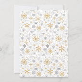 Oh, was Spaß Blue Festive Holiday Dinner Party Einladung (Rückseite)