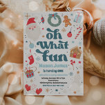 Oh, was Spaß Blue und Red Christmas Geburtstagspar Einladung<br><div class="desc">Oh,  was Spaß Blue and Red Christmas Geburtstagsparty Einladung</div>