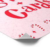Oh, was Spaß Candy Cane Pink Geschenke und Karten- Poster (Ecke)