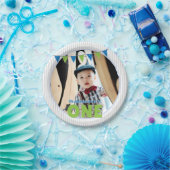 Oh, was Spaß, ein blaues Grün sein erster Geburtst Pappteller (Party)