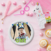 Oh, was Spaß, ein blaues Grün sein erster Geburtst Pappteller (Party)