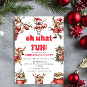 Oh, was Spaß, ein netter, lustiger Weihnachtsmann Einladung