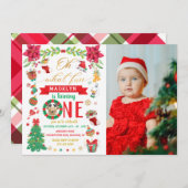 Oh, was Spaß, ein Weihnachtsgeburtstag zu sein Einladung (Vorne/Hinten)