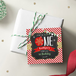 Oh, was Spaß, eins zu sein! Weihnachten 1. Geburts Geschenkanhänger