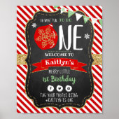 Oh, was Spaß, eins zu sein! Weihnachten 1. Geburts Poster (Vorne)