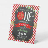 Oh, was Spaß, eins zu sein! Weihnachten 1. Geburts Sockelschild (Vorderseite)