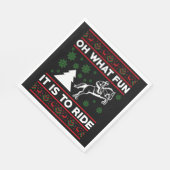 Oh, was Spaß es ist, Pferd zu reiten, hässlich Wei Serviette (Ecke)