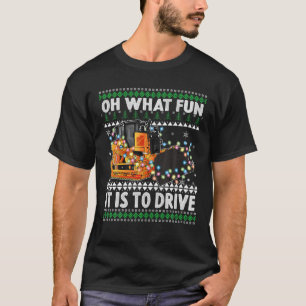 Oh, was Spaß es ist zu fahren, Weihnachts-Spaß Bul T-Shirt