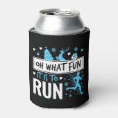 Oh, was Spaß es macht, den Weihnachtsläufer zu lau Dosenkühler (Kanne Vorderseite)
