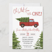 Oh, was Spaß es macht, eins zu sein! Red Lieferwag Einladung (Vorderseite)