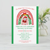 Oh, was Spaß es macht, eins zu sein! Santa First G Einladung (Stehend Vorderseite)