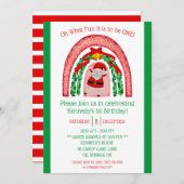 Oh, was Spaß es macht, eins zu sein! Santa First G Einladung (Vorne/Hinten)