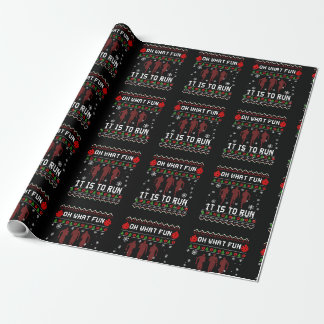 Oh, was Spaß es macht, Weihnachtsgeschenke für Run Geschenkpapier