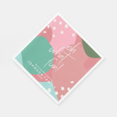 Oh, was Spaß farbenfrohe Mod Abstrakt Weihnachten Serviette (Ecke)