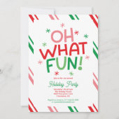 Oh, was Spaß Feiertag Einladung (Vorderseite)