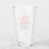 Oh, was Spaß - Feiertage-Typografie Glas (Rückseite)